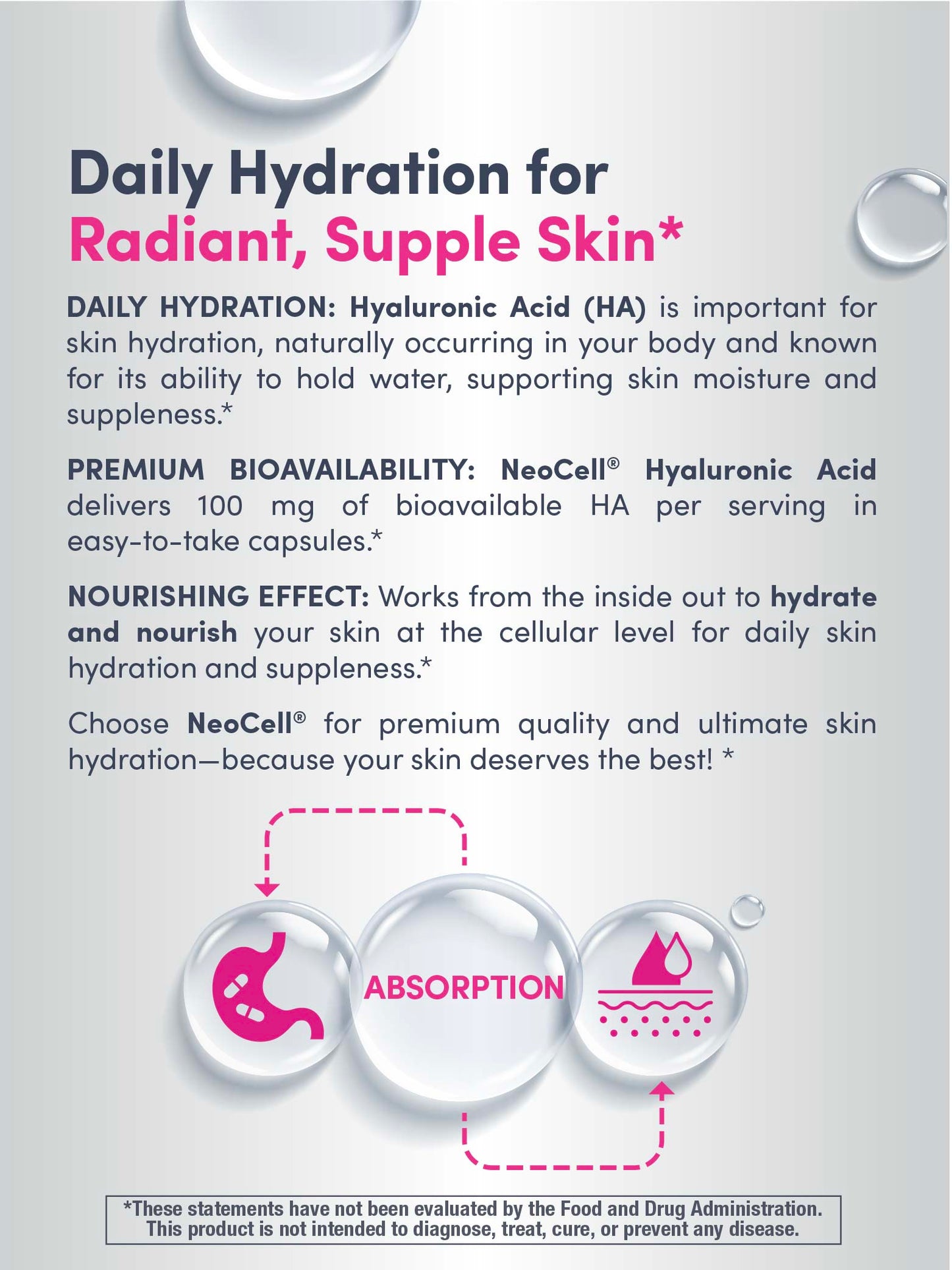 Hyaluronic Acid 100 mg, 60 Vegan Capsules