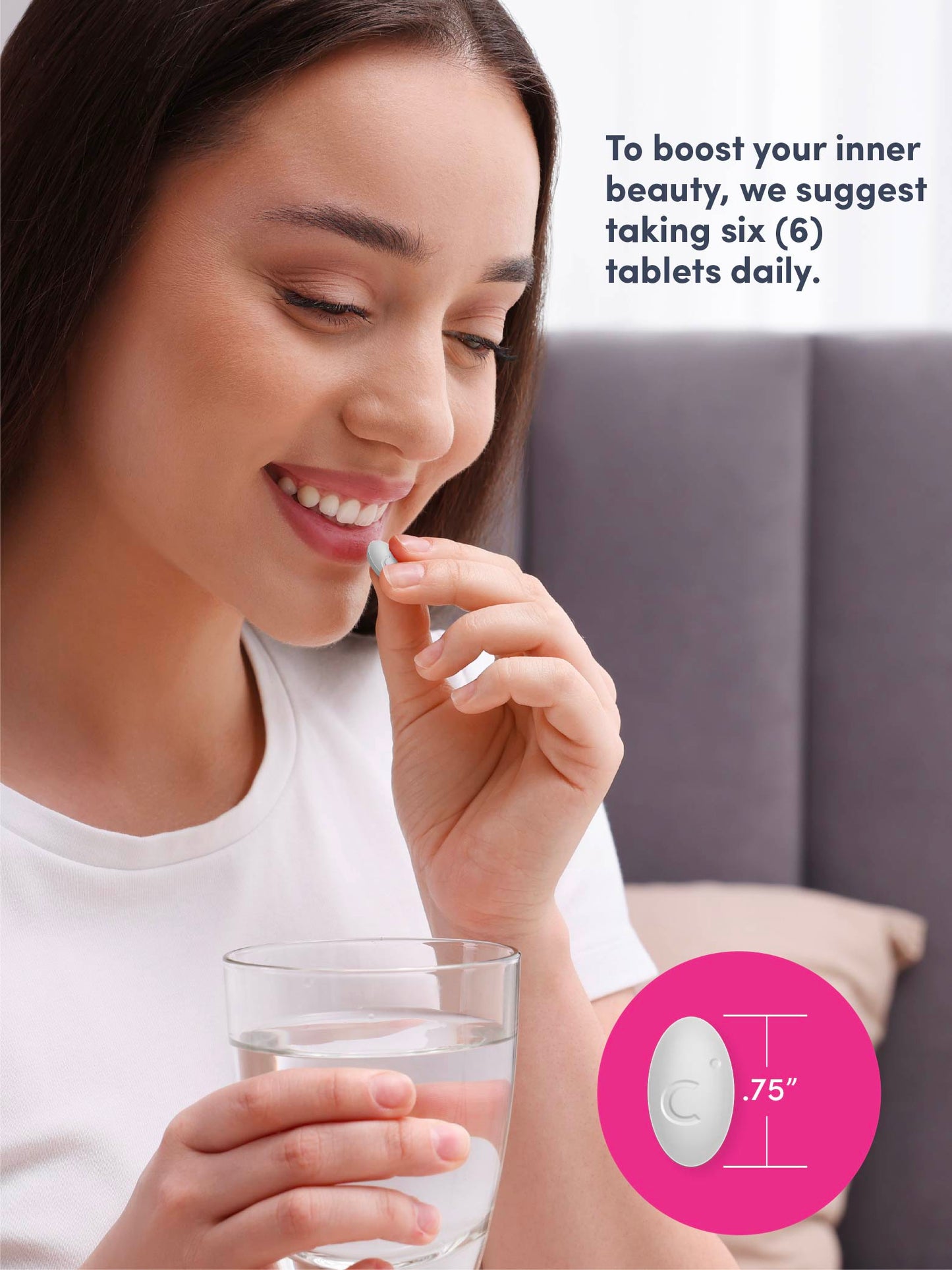 Grassfed Collagen Peptides + C, 6000 mg, 250 Caplets