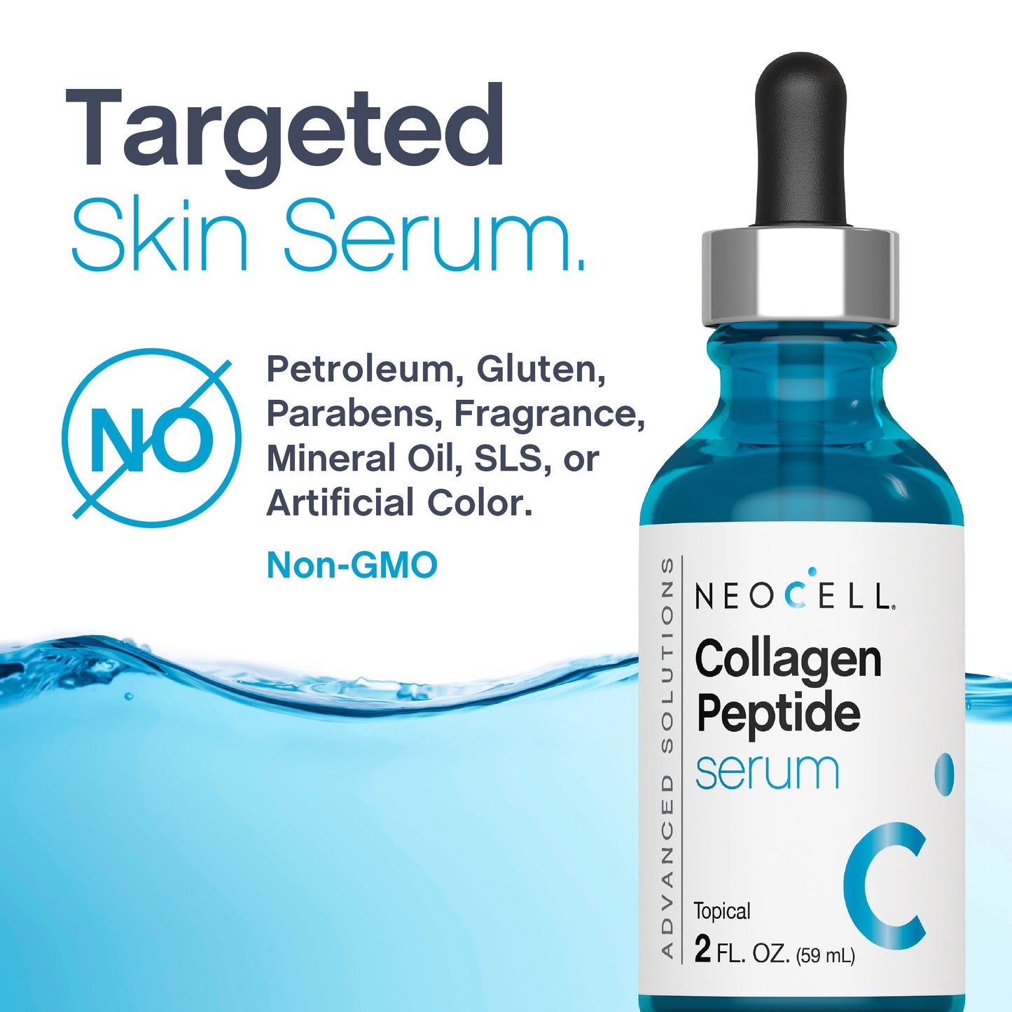 Collagen Peptide Serum, 2 fl oz (59 mL) Dropper Bottle