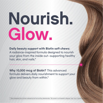 Biotin Beauty Acai Berry Flavor, 30 Tasty Soft Chews