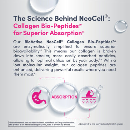 Grassfed Collagen Peptides  + C & Biotin, 6000 mg, 180 Caplets