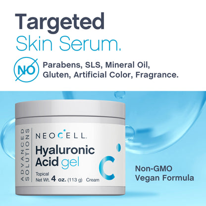 Hyaluronic Acid Gel Cream, 4 oz (113 g) Jar