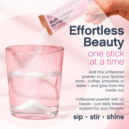 Multi Collagen Bio-Peptides Unflavored, 20 Stick Packs