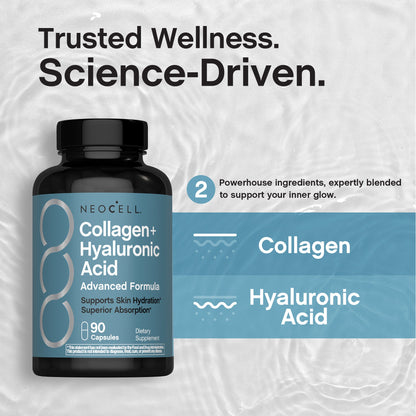 Collagen + Hyaluronic Acid Advanced Formula, 90 Capsules