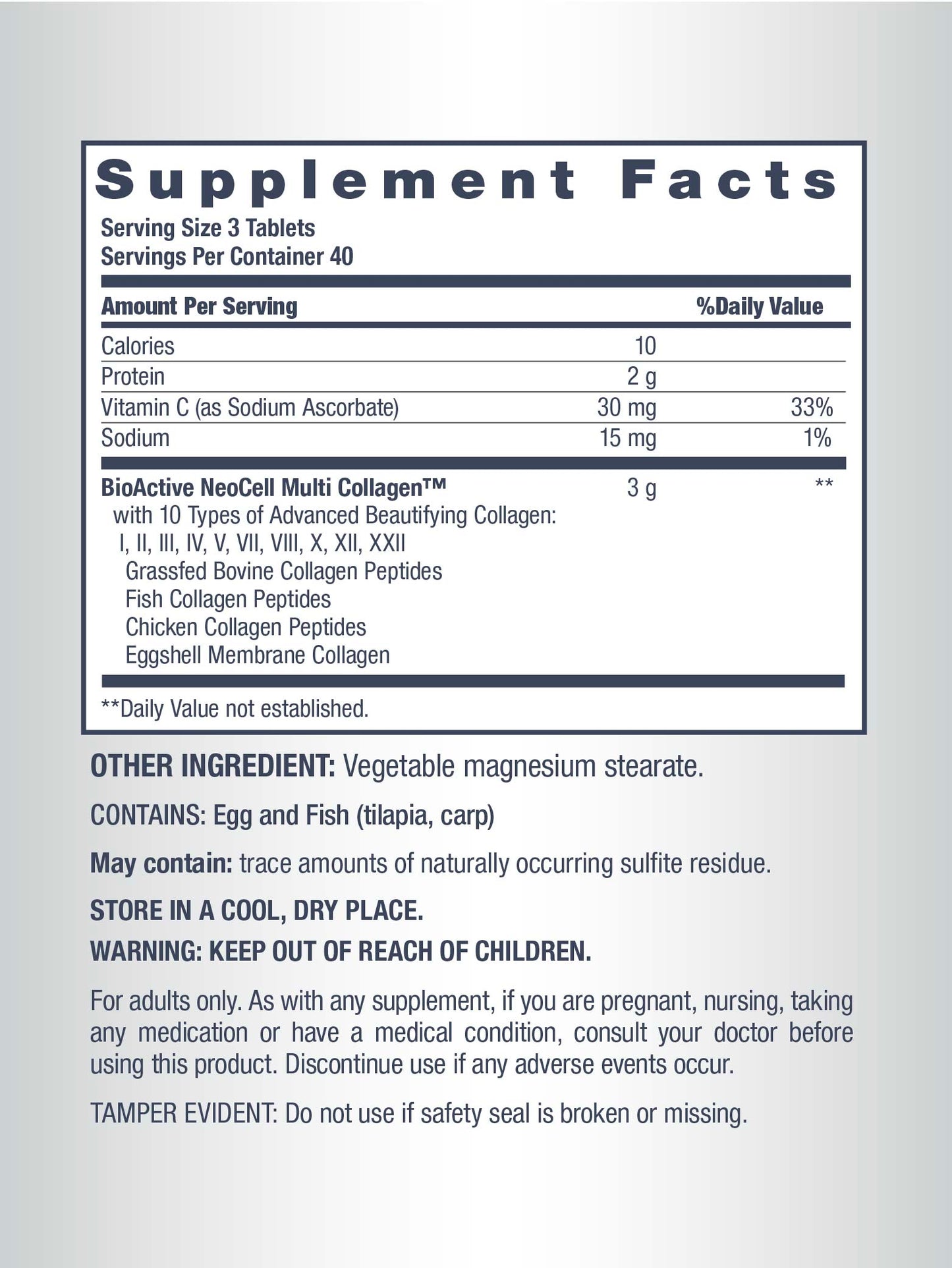 Multi Collagen Advanced Beauty Series, 120 Caplets