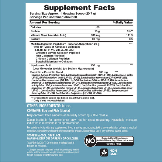 Multi Collagen Advanced Bio-Peptides, 22 oz (623 g) Powder