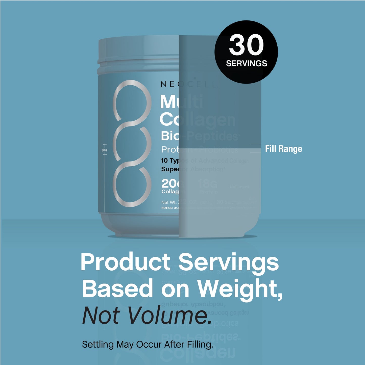Multi Collagen Advanced Bio-Peptides, 22 oz (623 g) Powder