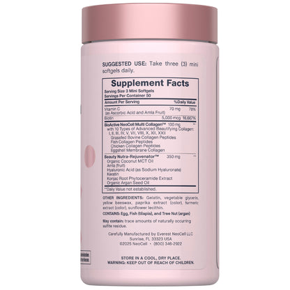 Hair, Skin & Nails Minis + Multi Collagen Bio-Peptides, 150 Softgels