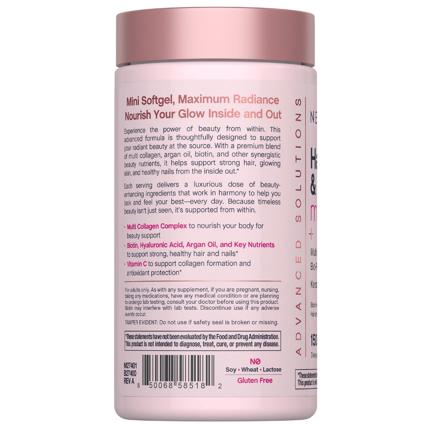 Hair, Skin & Nails Minis + Multi Collagen Bio-Peptides, 150 Softgels