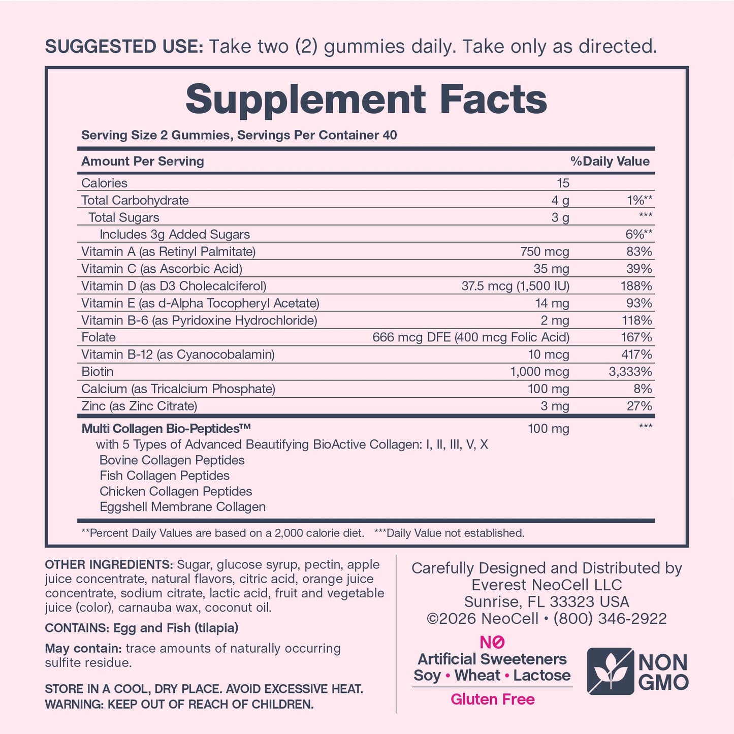 Women's Multi Gummies Advanced Berry-licious Beauty Flavor, 80 Tasty Gummies