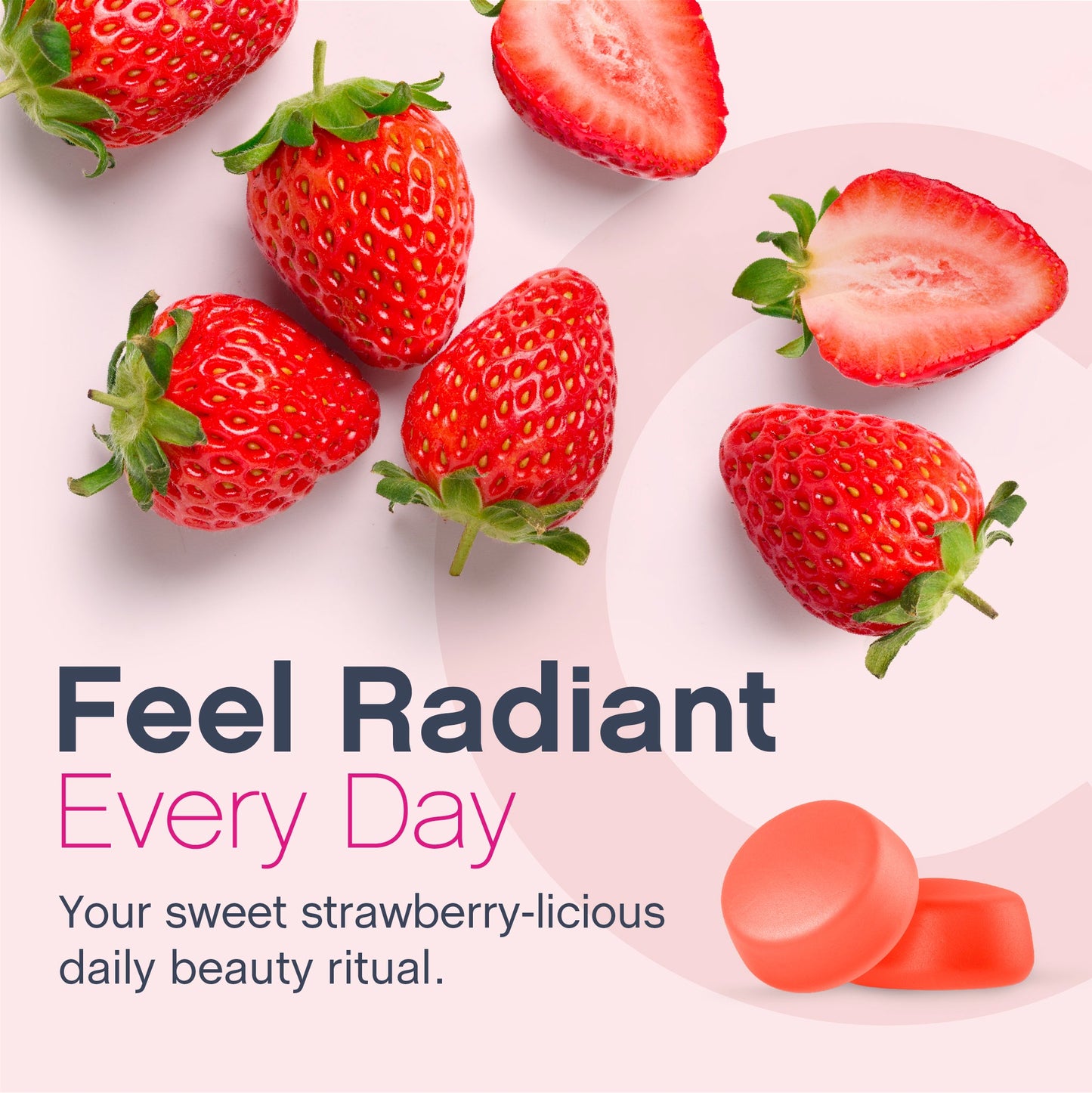 Hair, Skin & Nails + Multi Collagen Bio-Peptides Gummies Strawberry-licious Beauty Flavor, 80 Tasty Gummies