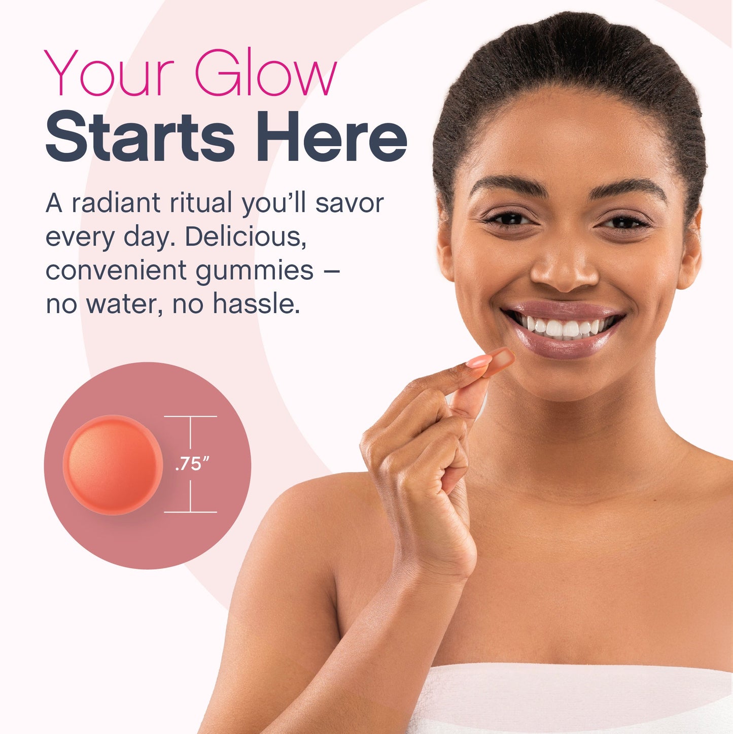 Hair, Skin & Nails + Multi Collagen Bio-Peptides Gummies Strawberry-licious Beauty Flavor, 120 Tasty Gummies