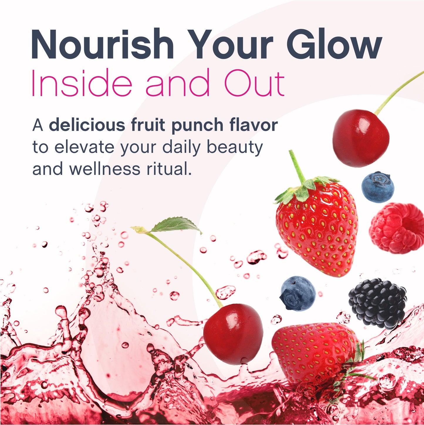 Multi Collagen + Biotin Liquid Advanced Delicious Fruit Punch Flavor, 16 oz Liquid