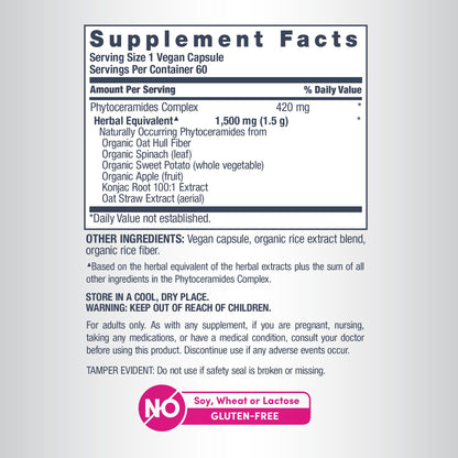 Phytoceramides Complex Advanced Formula, 60 Vegan Capsules