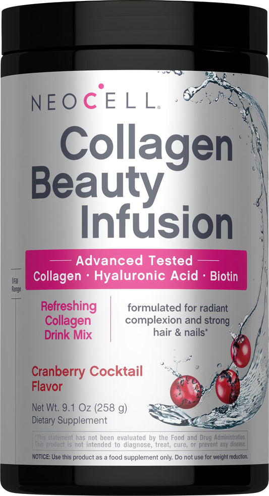 Collagen Beauty Infusion with Hyaluronic Acid + Biotin Cranberry Cocktail Flavor, 9.1 oz (258 g) Powder