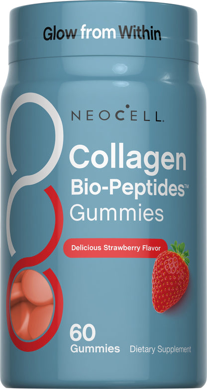 Collagen Bio-Peptides Gummies Strawberry Flavor, 60 Tasty Gummies