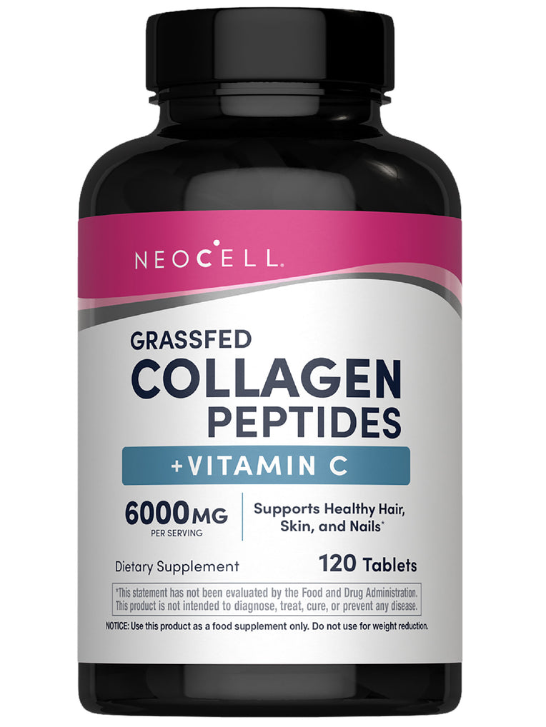 Grassfed Collagen Peptides + C, 6000 mg, 120 Caplets