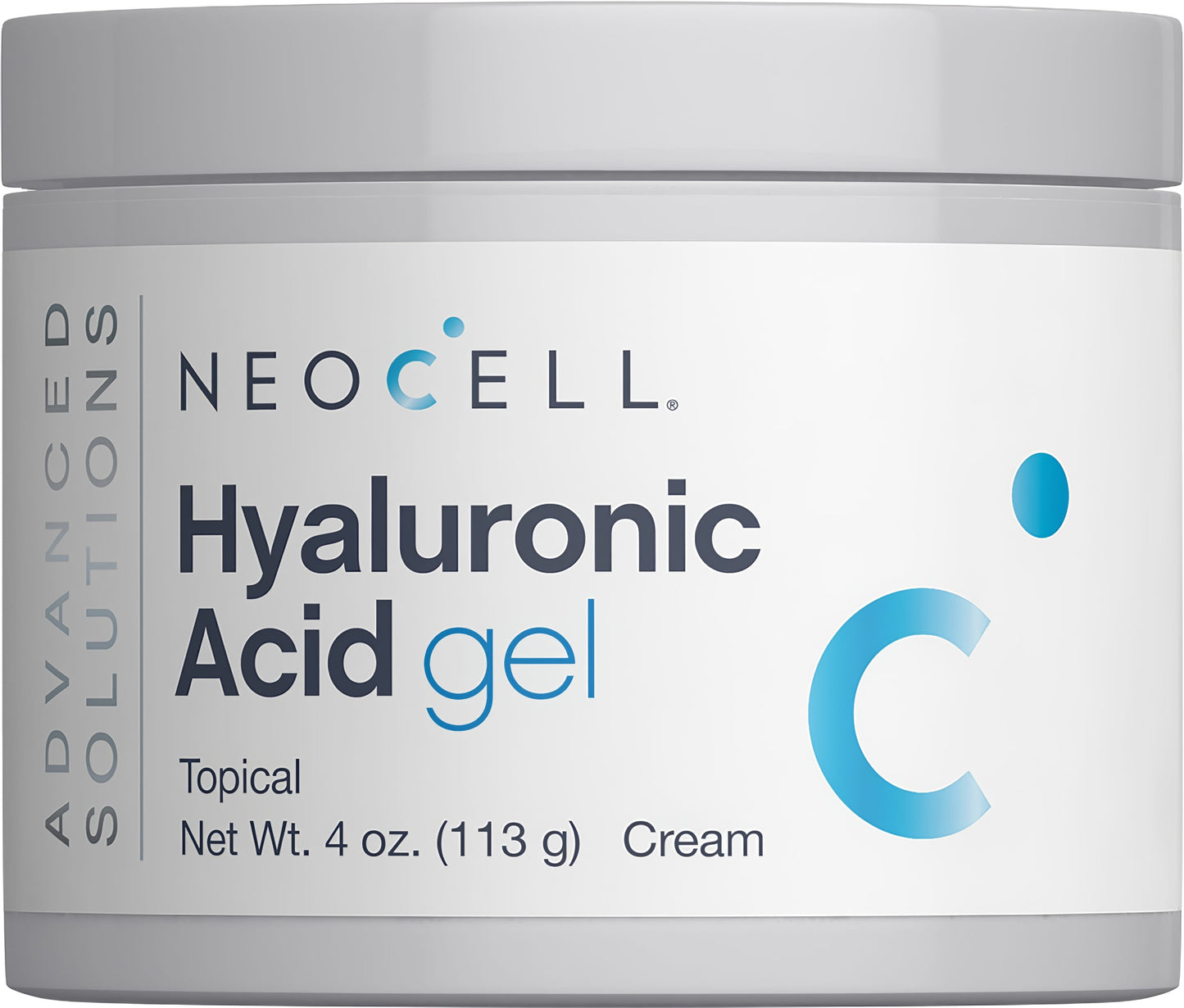 Hyaluronic Acid Gel Cream, 4 oz (113 g) Jar