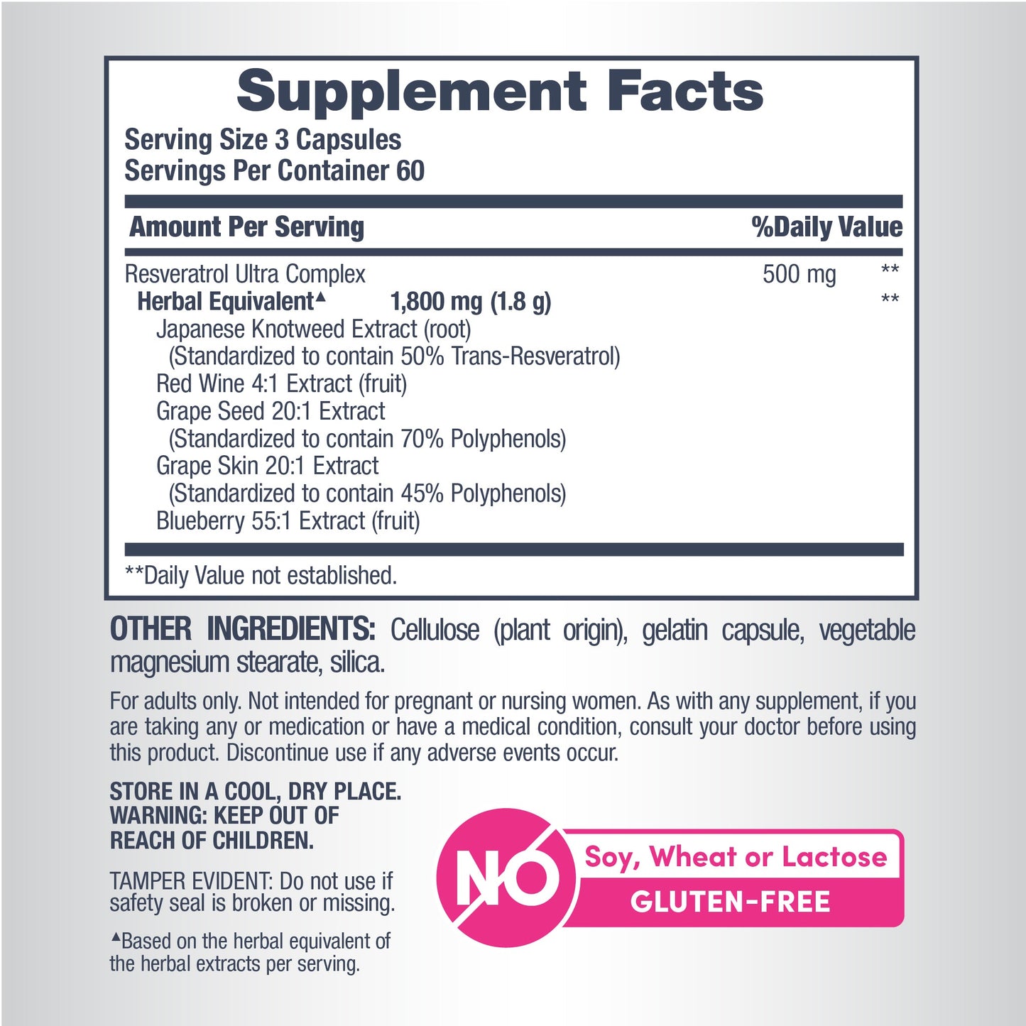 Resveratrol Ultra Complex, 200 Capsules