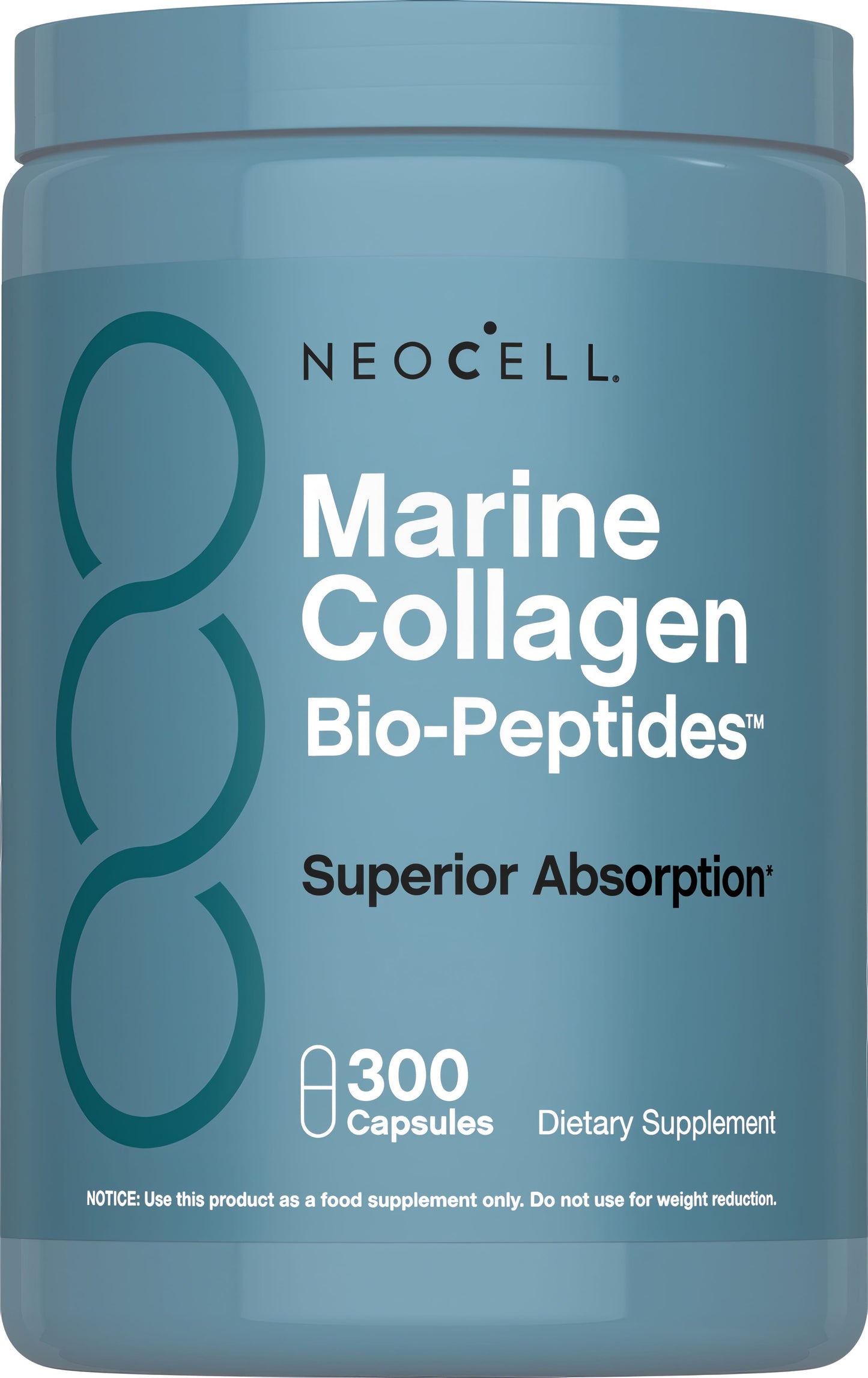 Marine Collagen Peptides + Hyaluronic Acid, 300 Fish Gelatin Capsules