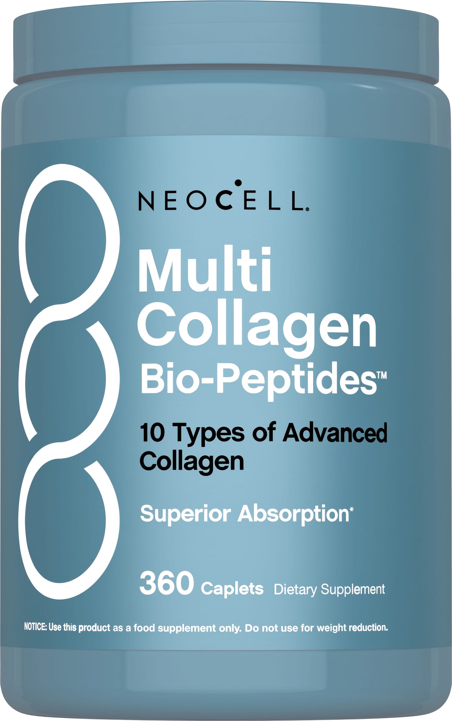 Multi Collagen Bio-Peptides Protein, 6000 mg, 360 Caplets