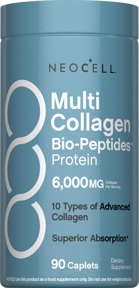 Multi Collagen Bio-Peptides Protein, 6000 mg, 90 Caplets