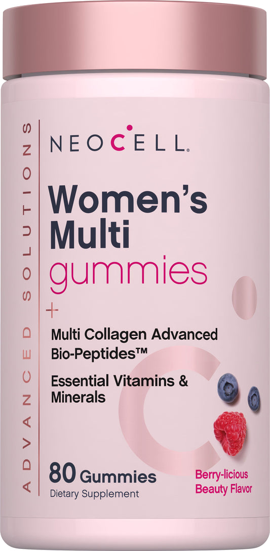Women's Multi Gummies Advanced Berry-licious Beauty Flavor, 80 Tasty Gummies